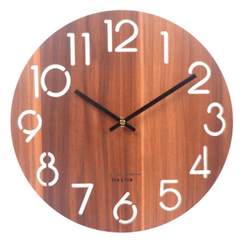 Wooden 3D Wall Clock Colección ¡Descubre el encanto del "Reloj de Pared de Madera "!estilo nórdico y contemporáneo! ⏰🏠