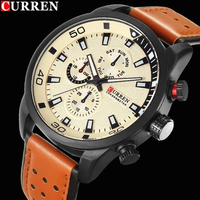CURREN 2017 para hombres! ⌚️ 🎁 El regalo perfecto para hombres, 🎩 Elegante y sofisticado. ¡Consigue tu reloj CURREN ahora y haz una declaración audaz! 🌟😎