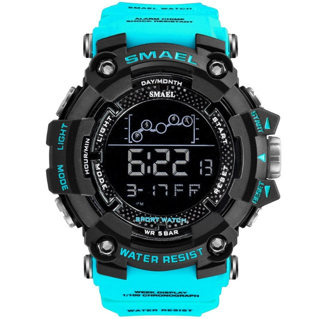SMAEL Un reloj militar deportivo y resistente al agua, con funciones digitales de cronómetro. ¡Un reloj electrónico masculino perfecto para aventuras y deportes! ⌚🏃♂️💦