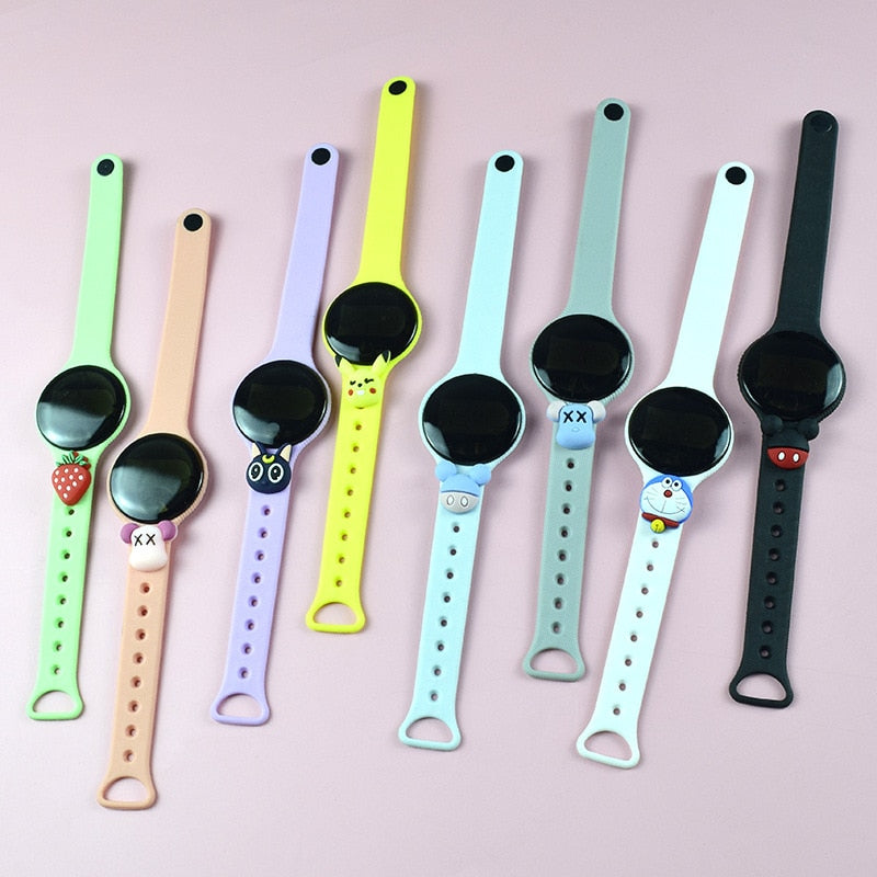 Reloj electrónico LED para niños y estudiantes, pulsera digital de silicona con pantalla LED