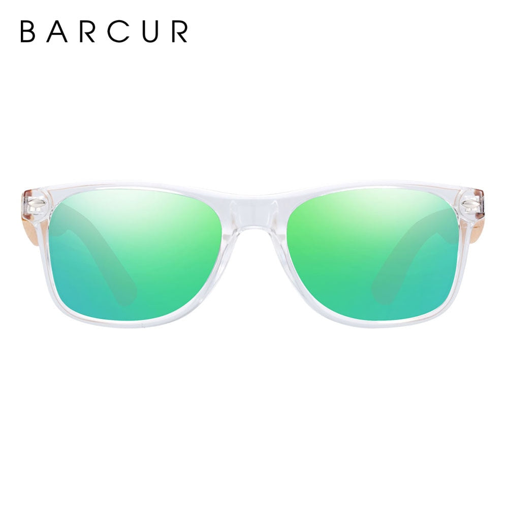 BARCUR-Gafas De Sol polarizadas para niños y niñas, lentes De Sol con protección UV400, Gafas De Sol De madera