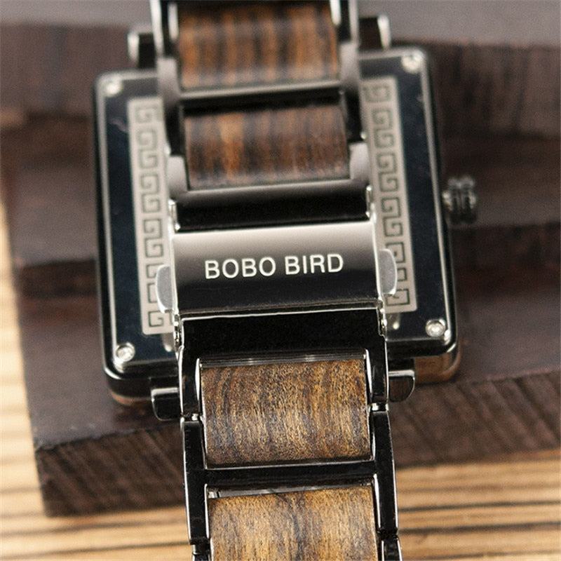 bobobird 🕰️ Relojes de hombre madera pagani diseño cuarzo reloj de pulsera de lujo superior en caja de regalo L-R14 🎁❤️