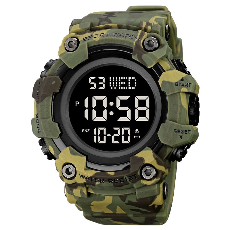 SKMEI Reloj Electrónico de Lujo SKMEI con Doble Hora, Moda Exterior, Cuenta Regresiva, Cronómetro y Reloj Digital para Hombres. Marca Original SKMEI. ⌚️🏆