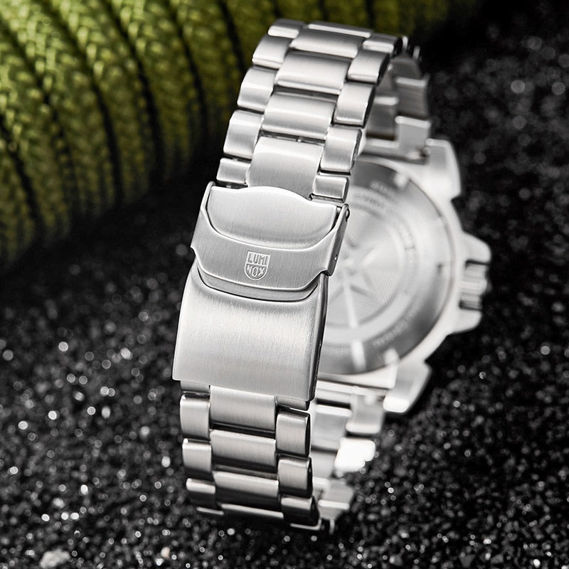Luminox-reloj deportivo de cuarzo para hombre, cronógrafo militar, hecho en Suiza, resistente al agua,