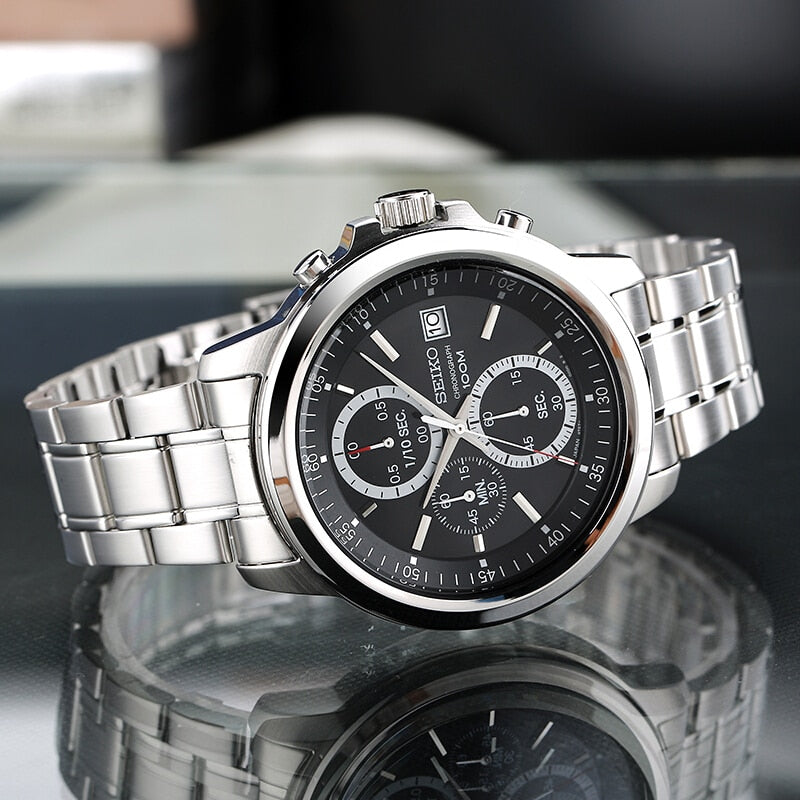 Seiko COLECCION para hombres, marca de lujo, resistente al agua, deportivo, reloj de cuarzo, reloj militar, muchos modelos Sk, SG, SS, SN