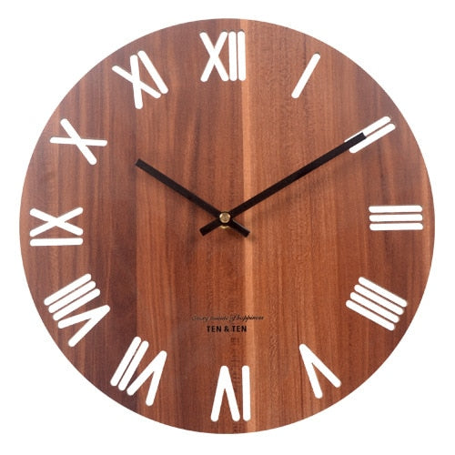Wooden 3D Wall Clock  Colección ¡Descubre el encanto del "Reloj de Pared de Madera "!estilo nórdico y contemporáneo! ⏰🏠