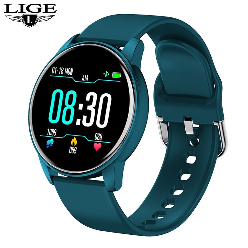 LIGE Reloj inteligente deportivo pulsera con control del ritmo cardíaco, pronóstico del tiempo en tiempo Real, a la moda, para Android e IOS, 2023