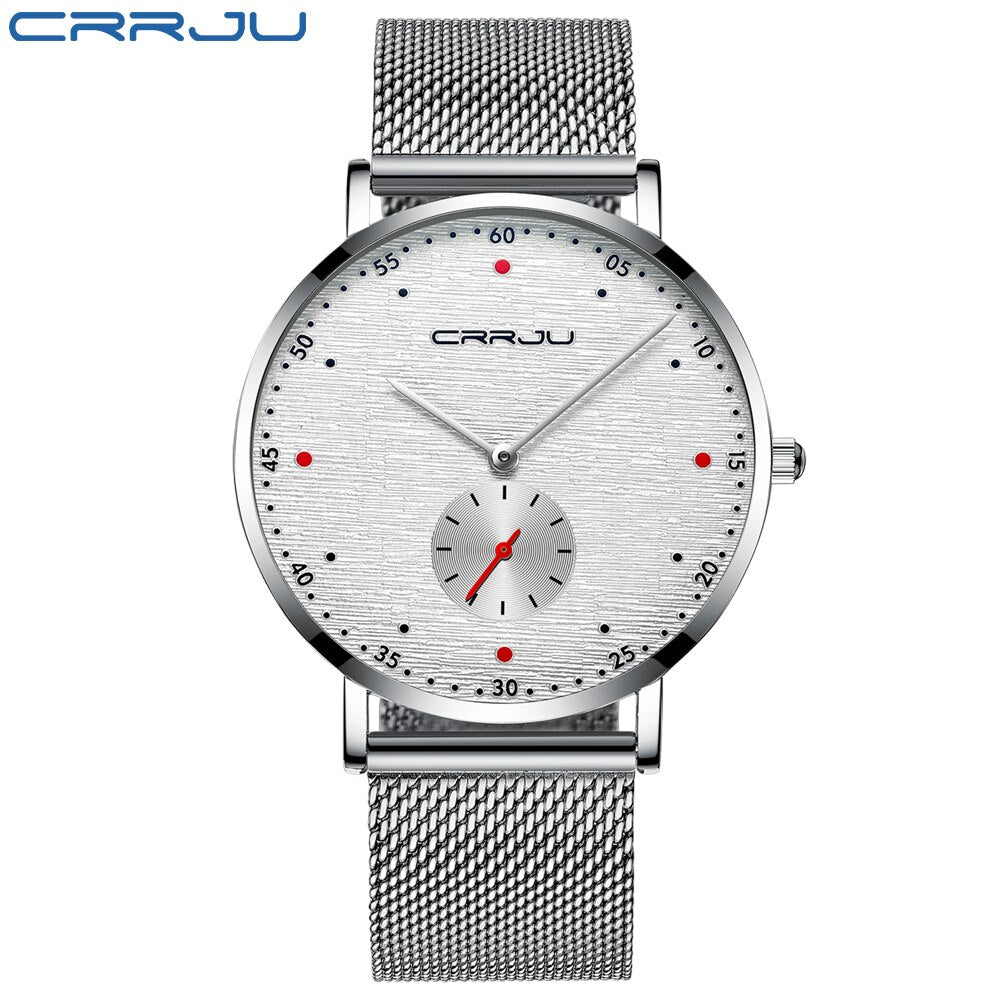 CRRJU - Reloj deportivo de cuarzo para hombre ⌚️⚽️💪💧. Cronógrafo de pulsera de lujo, a la moda y resistente al agua 💦🔥. ¡Nuevo en el mercado! 🆕🎉CON CAJA IdeAL reGALOS