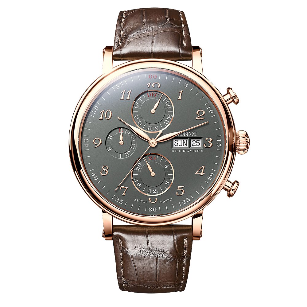 Lobinni-reloj De Zafiro Automtico Para Hombre Accesorio Masculino De Pulsera Con Mecanismo Automtico De Movimiento De Gaviota Con Bisel De Metal Disponible En Color Negro