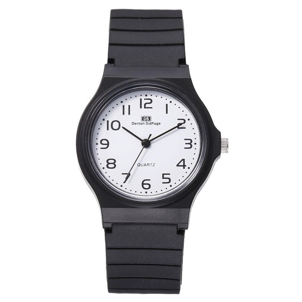 Eillysevens Reloj de negocios para hombre, cronógrafo de cuarzo analógico con correa de silicona Tpu, sencillo, a la moda, Masculino