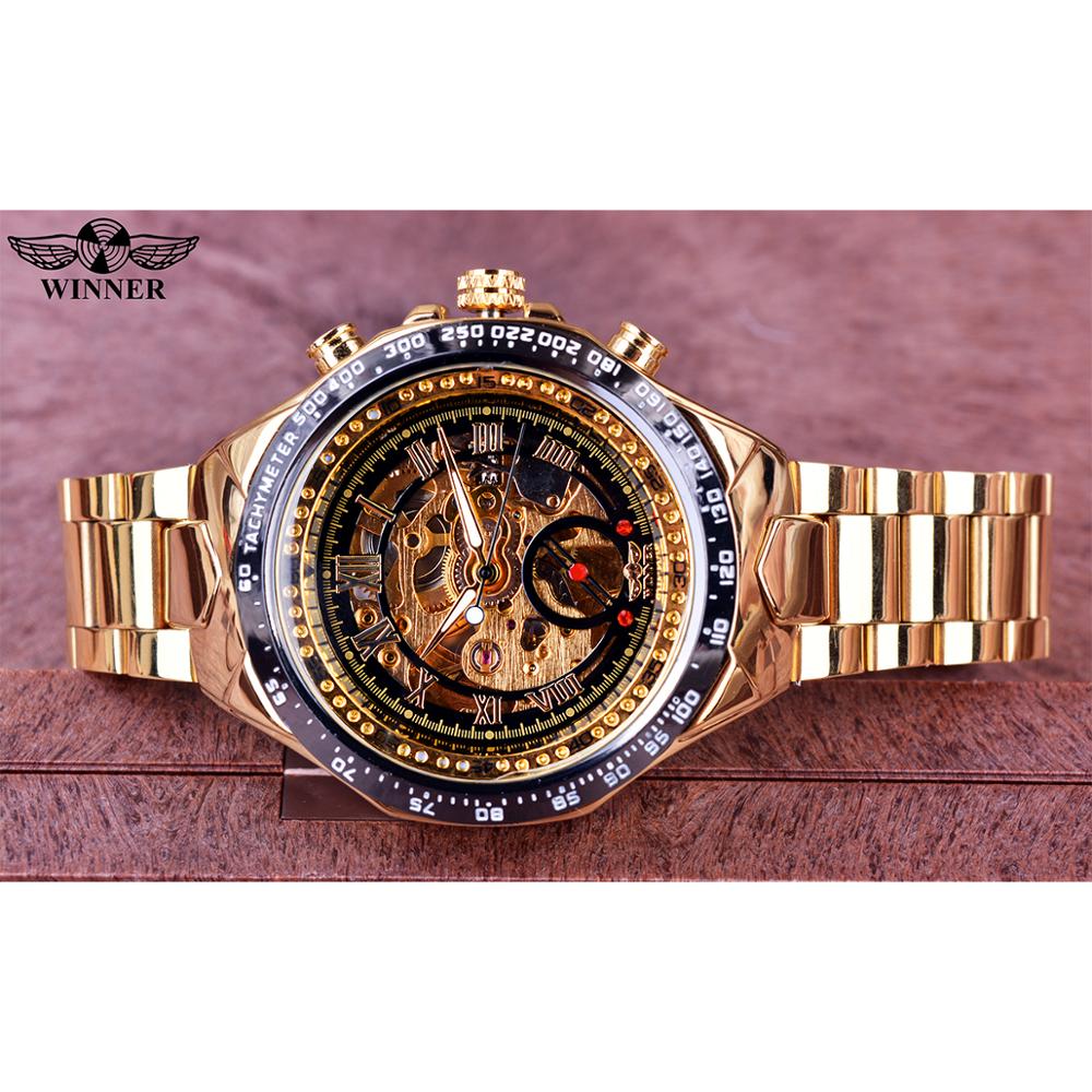 Winner Esta elegante "Montre Homme" cuenta con un movimiento automático y un esqueleto que lo hace único. ¡Un reloj de primera categoría para hombres con gusto por el lujo y el estilo deportivo! ⌚🏆
