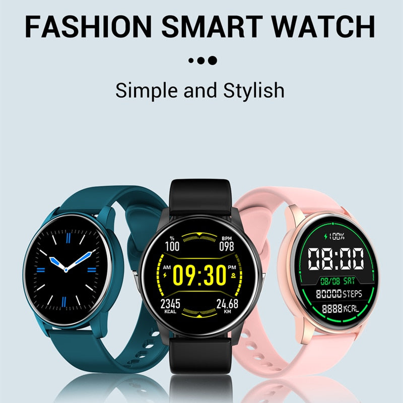 LIGE Reloj inteligente deportivo pulsera con control del ritmo cardíaco, pronóstico del tiempo en tiempo Real, a la moda, para Android e IOS, 2023