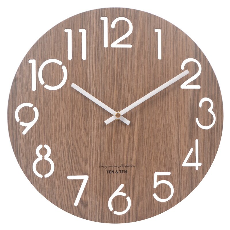 Wooden 3D Wall Clock  Colección ¡Descubre el encanto del "Reloj de Pared de Madera "!estilo nórdico y contemporáneo! ⏰🏠