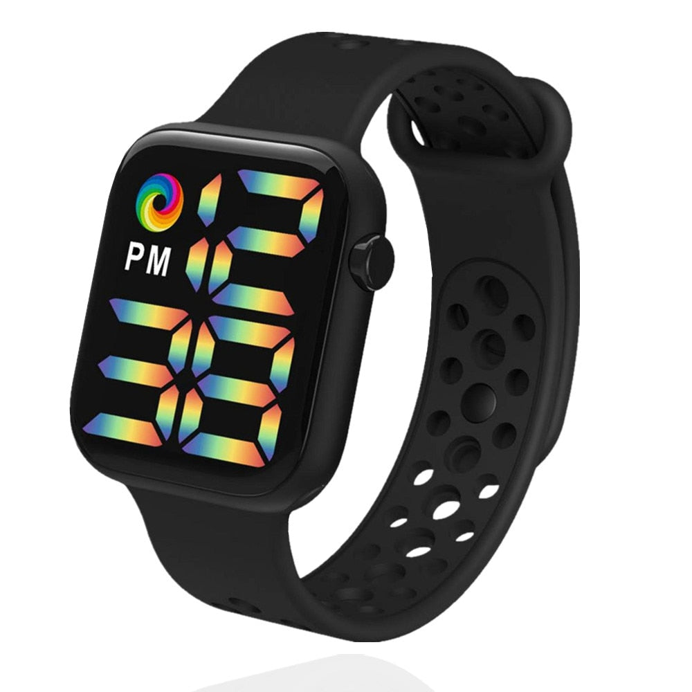 Reloj Digital electrónico con correa de silicona para hombre y Mujer, pulsera deportiva con pantalla LED. Ideal para regalar a tu novia o amiga. 💁‍♀️⌚️🎁🌟