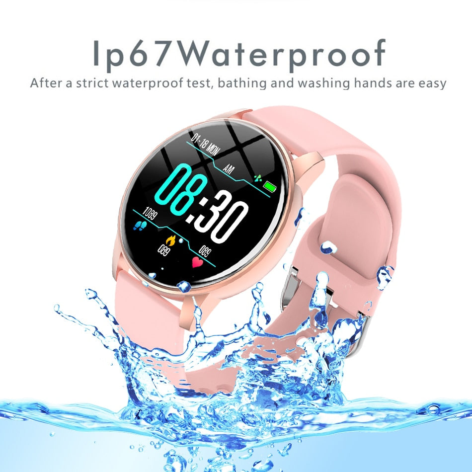 LIGE Reloj inteligente deportivo pulsera con control del ritmo cardíaco, pronóstico del tiempo en tiempo Real, a la moda, para Android e IOS, 2023