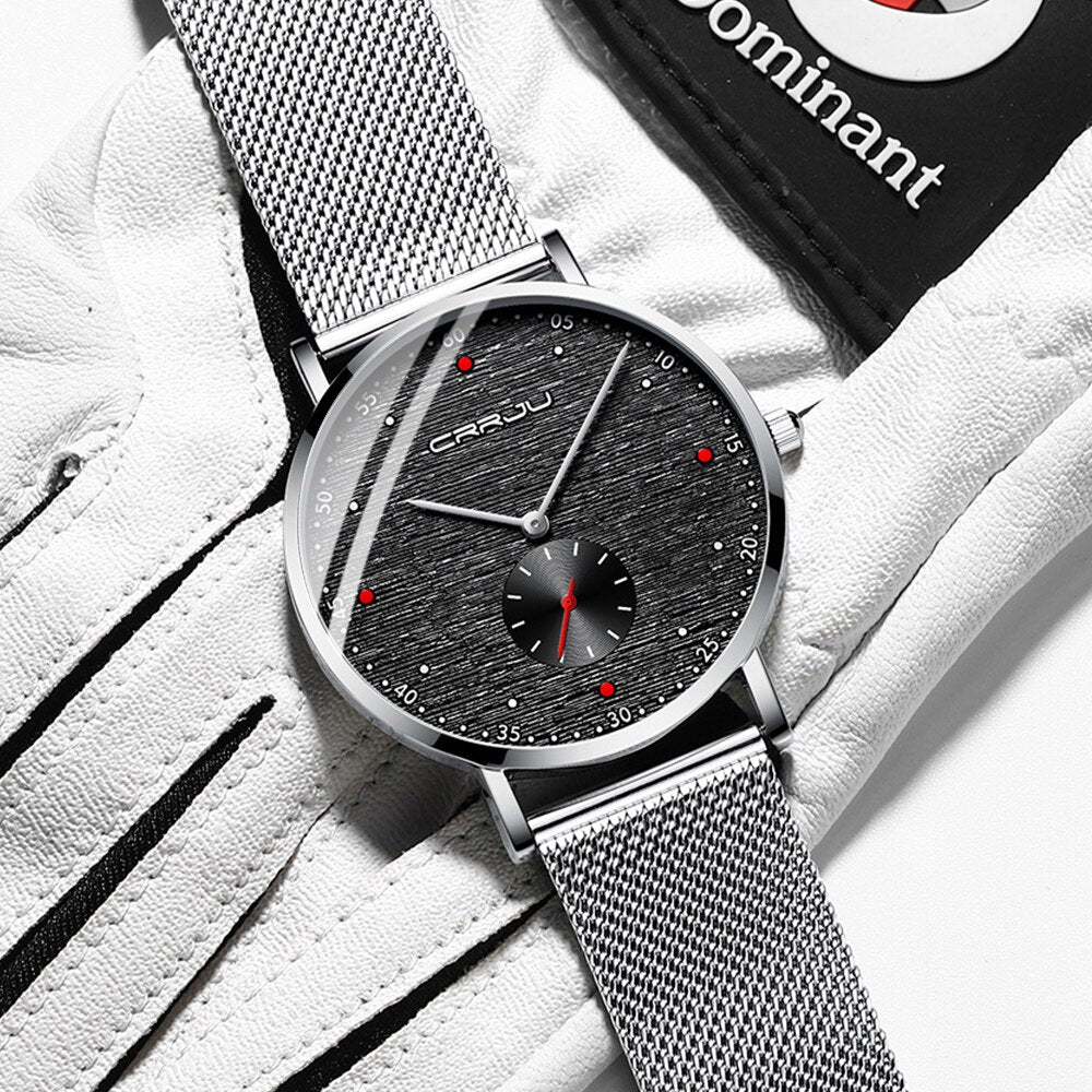 CRRJU - Reloj deportivo de cuarzo para hombre ⌚️⚽️💪💧. Cronógrafo de pulsera de lujo, a la moda y resistente al agua 💦🔥. ¡Nuevo en el mercado! 🆕🎉CON CAJA IdeAL reGALOS