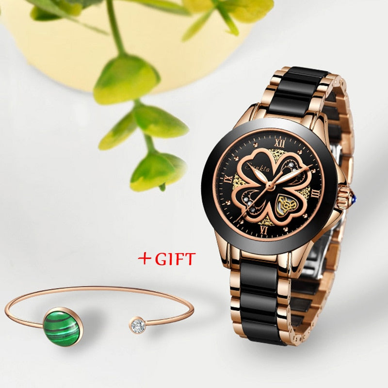 LIGE SUNKTA-Reloj de pulsera de lujo para Mujer 💦🌟✨