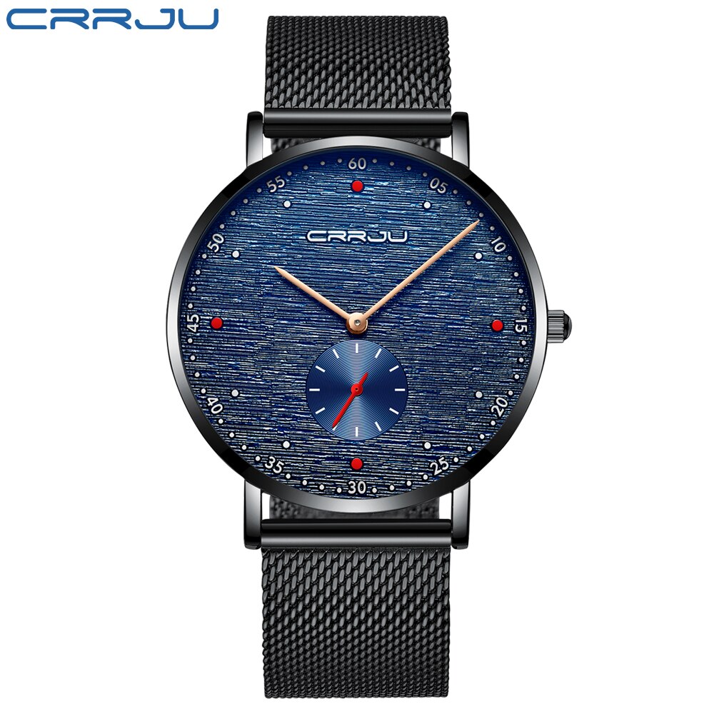 CRRJU - Reloj deportivo de cuarzo para hombre ⌚️⚽️💪💧. Cronógrafo de pulsera de lujo, a la moda y resistente al agua 💦🔥. ¡Nuevo en el mercado! 🆕🎉CON CAJA IdeAL reGALOS