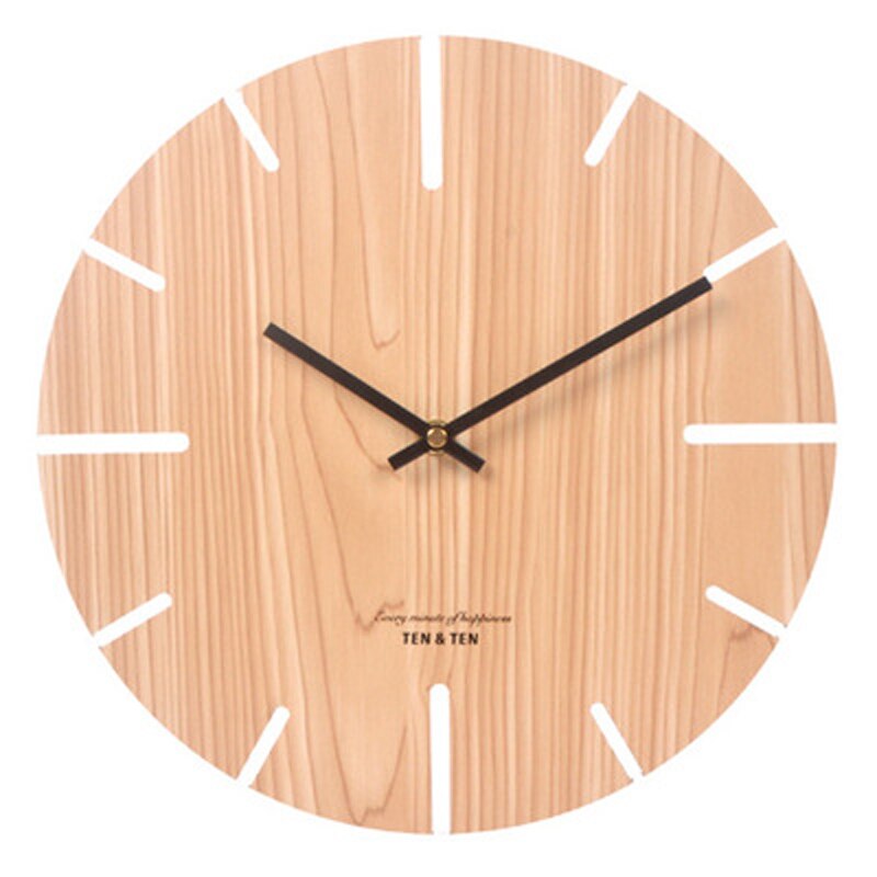 Wooden 3D Wall Clock  Colección ¡Descubre el encanto del "Reloj de Pared de Madera "!estilo nórdico y contemporáneo! ⏰🏠