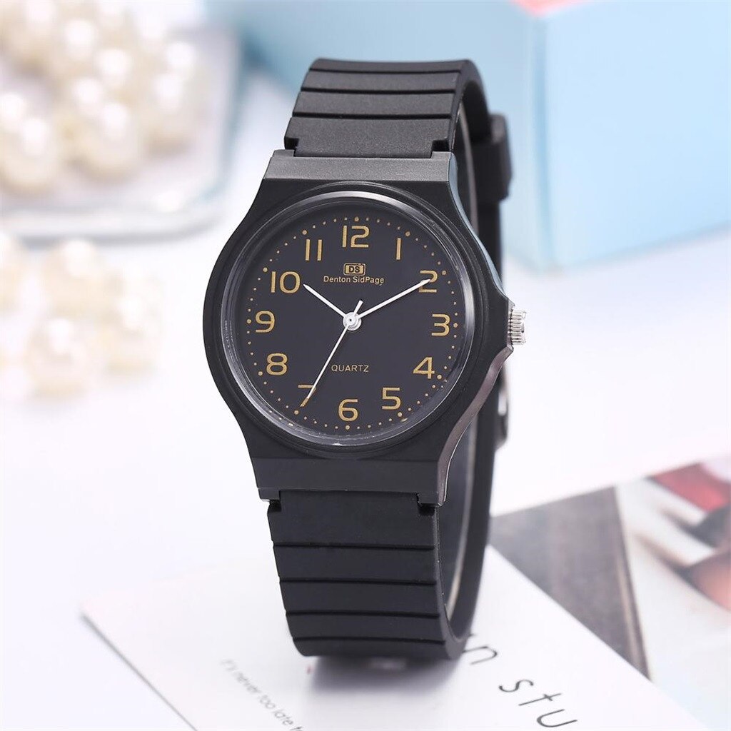 Eillysevens Reloj de negocios para hombre, cronógrafo de cuarzo analógico con correa de silicona Tpu, sencillo, a la moda, Masculino