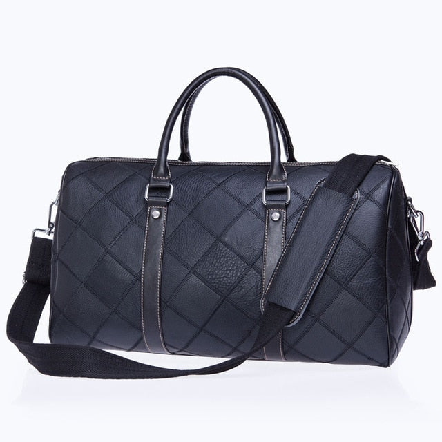WESTAL - Bolsa de viaje de cuero para hombre, bolso de cuero vintage de fin de semana, equipaje de cuero genuino para hombres, bolso de mano para viajes y estancias nocturnas 🧳👜🏞️