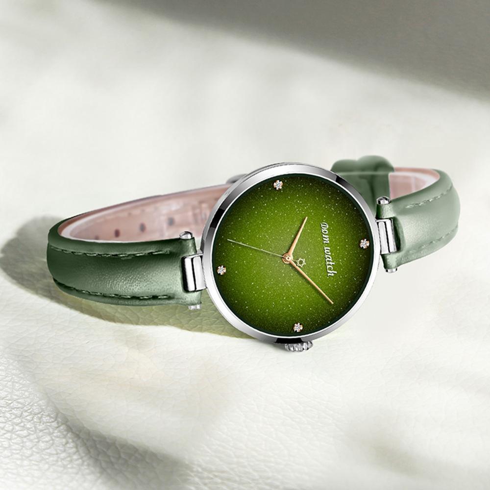 DOM 🕰️💃 DOM-Reloj de Pulsera para Mujer 💧💚