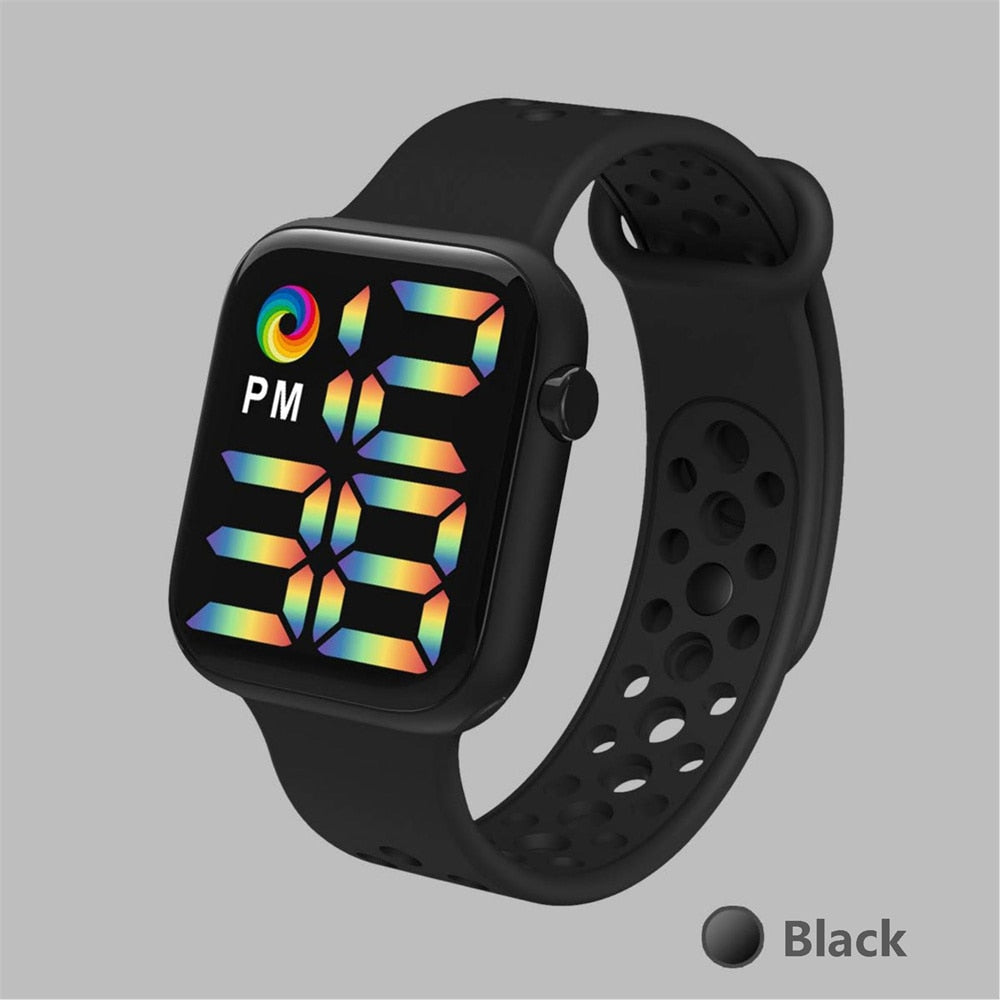 Reloj Digital electrónico con correa de silicona para hombre y Mujer, pulsera deportiva con pantalla LED. Ideal para regalar a tu novia o amiga. 💁‍♀️⌚️🎁🌟