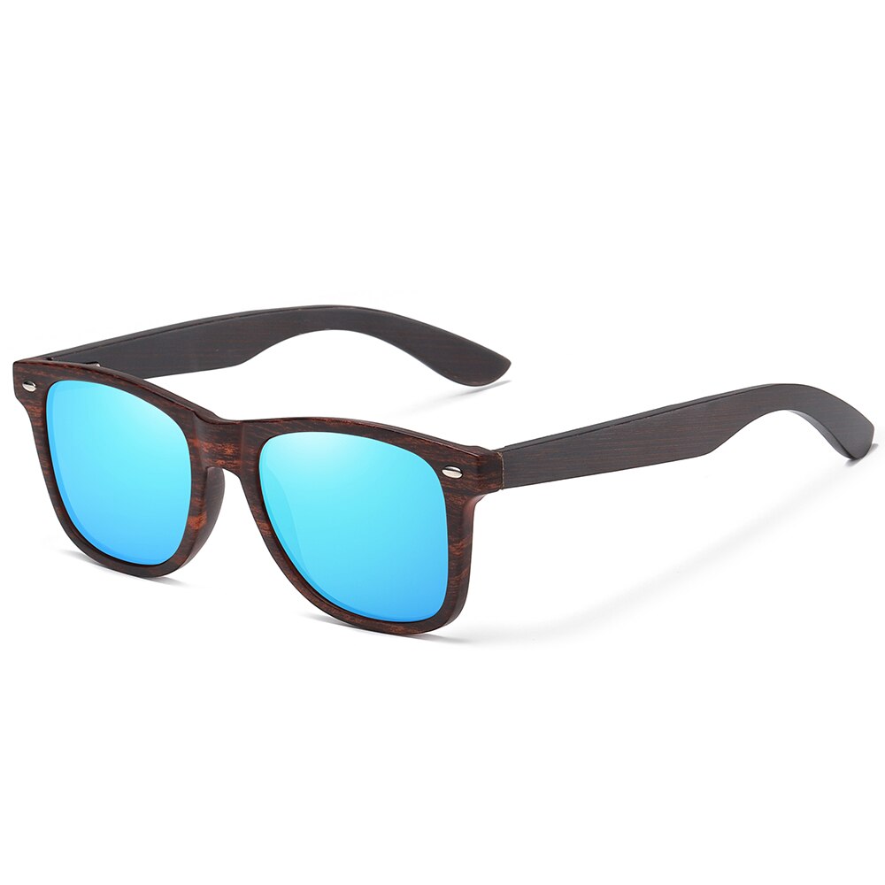 EZREAL 🕶️🌳😎 te presenta sus gafas de sol polarizadas de madera unisex. Lentes con protección UV400 y diseño de montura cuadrada. ¡Estilo y protección para tus ojos! 👓🌞