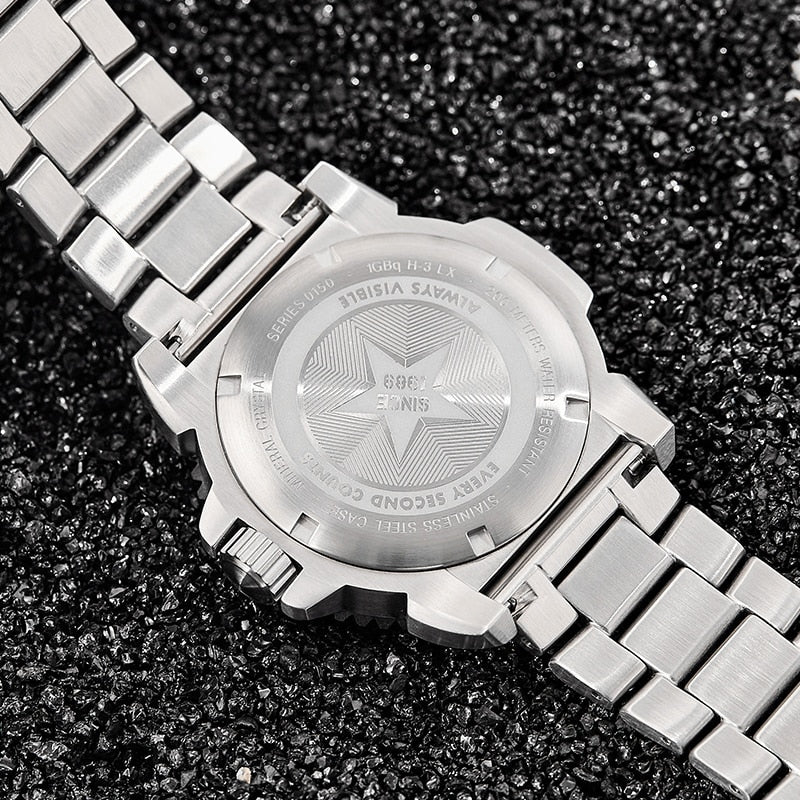 Luminox-reloj deportivo de cuarzo para hombre, cronógrafo militar, hecho en Suiza, resistente al agua,