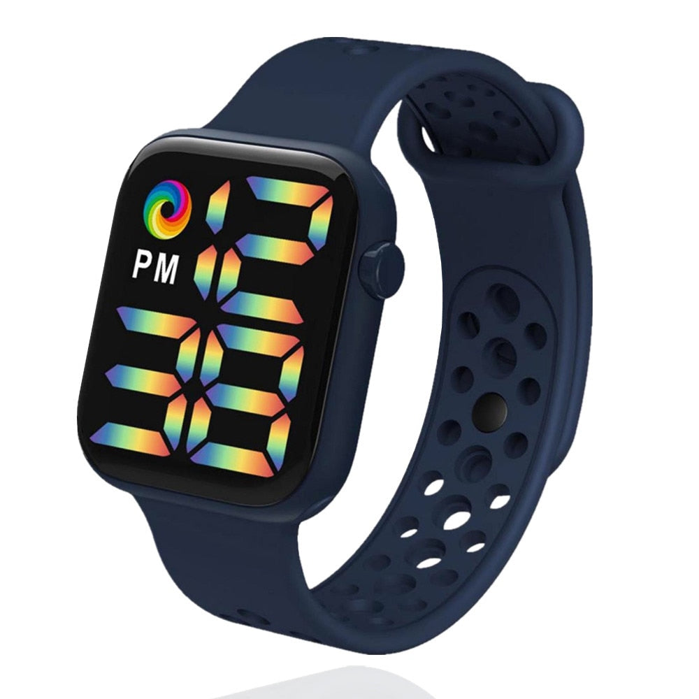 Reloj Digital electrónico con correa de silicona para hombre y Mujer, pulsera deportiva con pantalla LED. Ideal para regalar a tu novia o amiga. 💁‍♀️⌚️🎁🌟