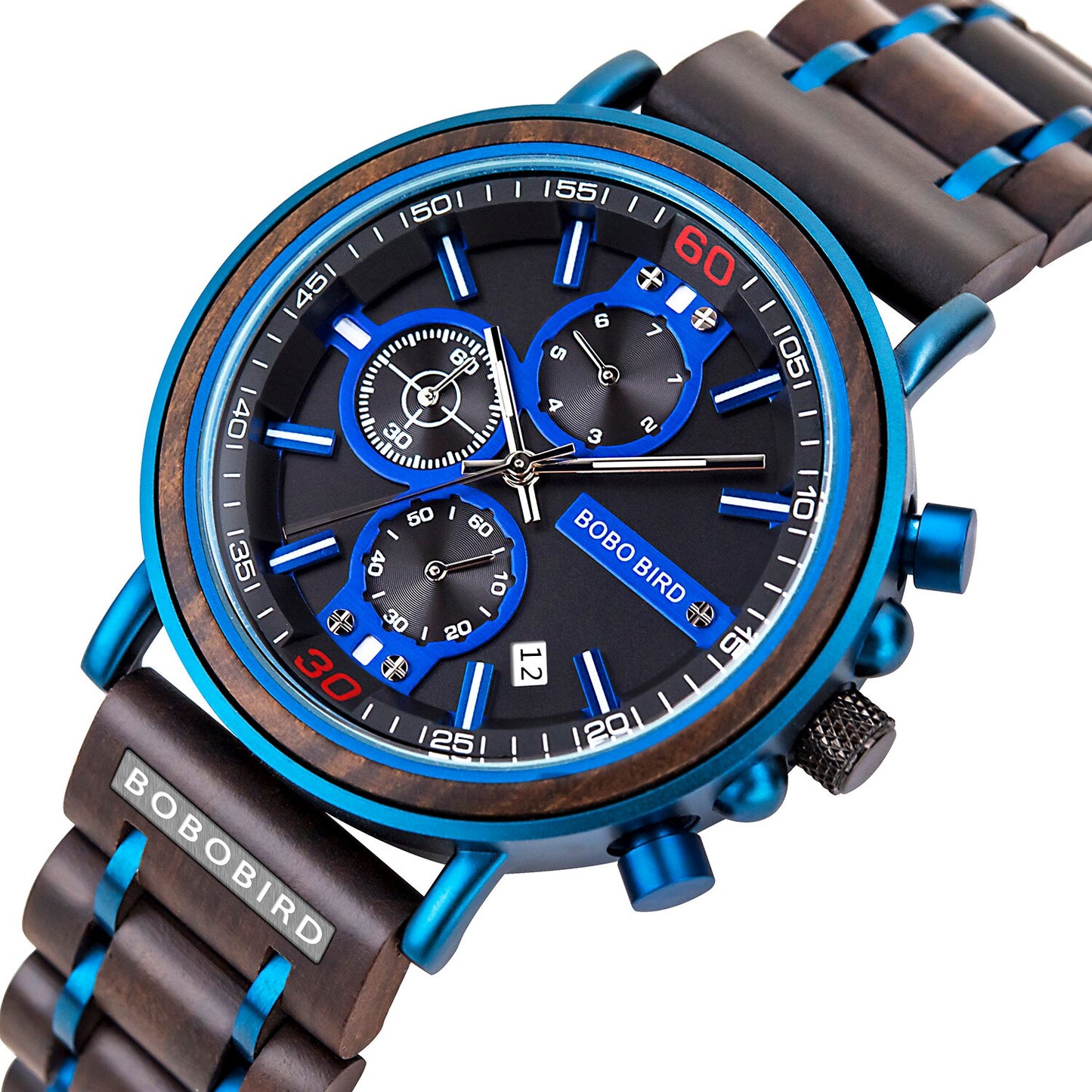 BOBO BIRD relojes para hombre red wood