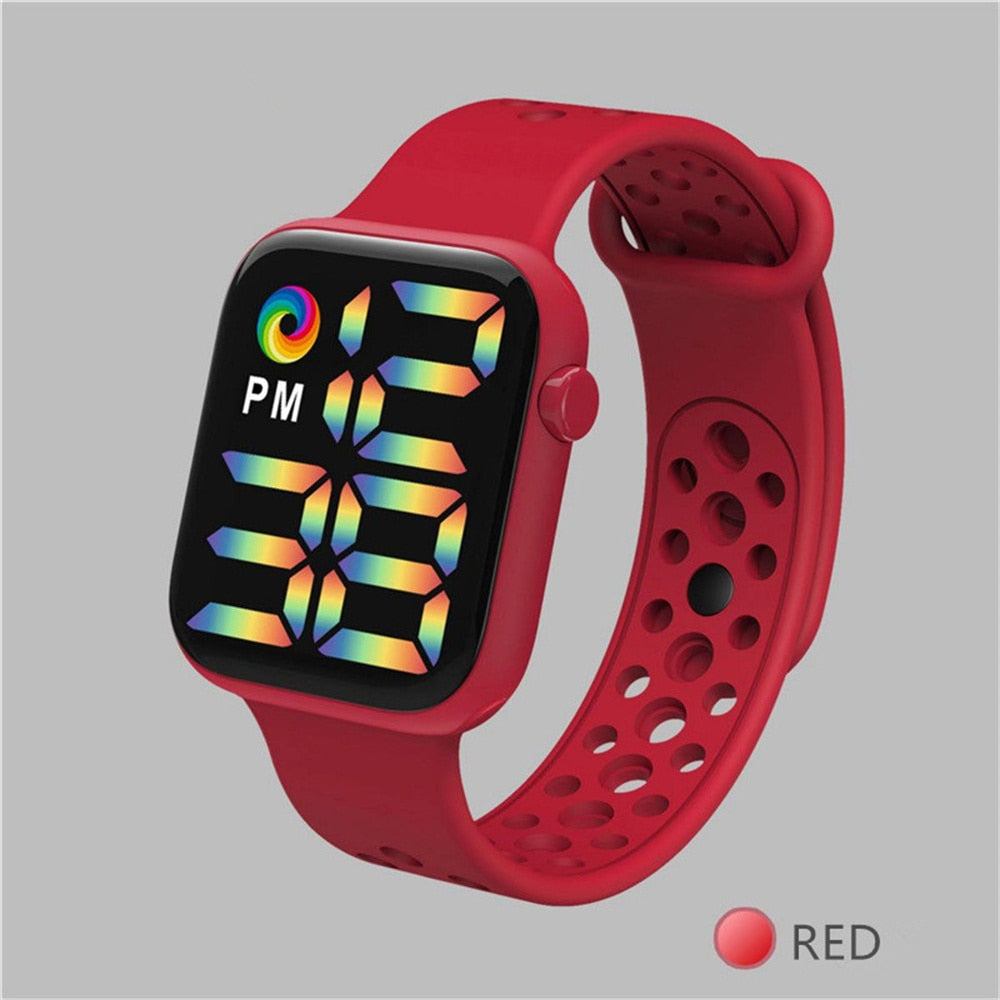 Reloj Digital electrónico con correa de silicona para hombre y Mujer, pulsera deportiva con pantalla LED. Ideal para regalar a tu novia o amiga. 💁‍♀️⌚️🎁🌟