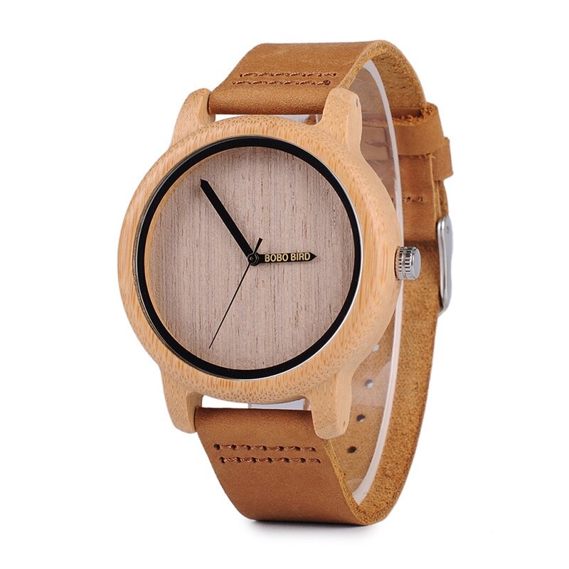 BOBO BIRD madera bamboo hombre y mujer WD Wood Bamboo Watch for Mens
