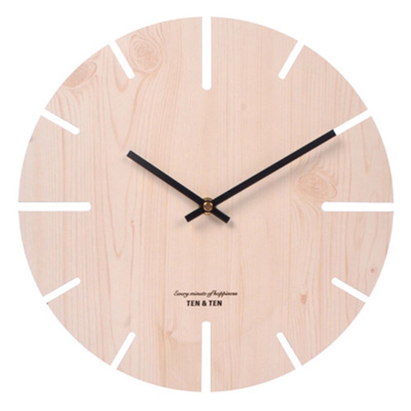 Wooden 3D Wall Clock  Colección ¡Descubre el encanto del "Reloj de Pared de Madera "!estilo nórdico y contemporáneo! ⏰🏠