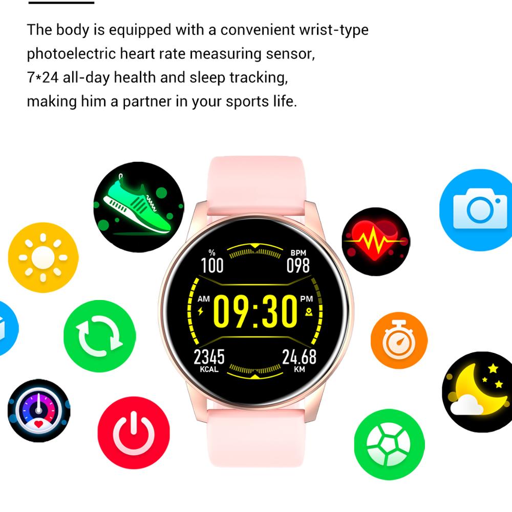 LIGE Reloj inteligente deportivo pulsera con control del ritmo cardíaco, pronóstico del tiempo en tiempo Real, a la moda, para Android e IOS, 2023