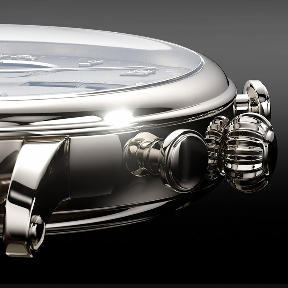Lobinni-reloj De Zafiro Automtico Para Hombre Accesorio Masculino De Pulsera Con Mecanismo Automtico De Movimiento De Gaviota Con Bisel De Metal Disponible En Color Negro