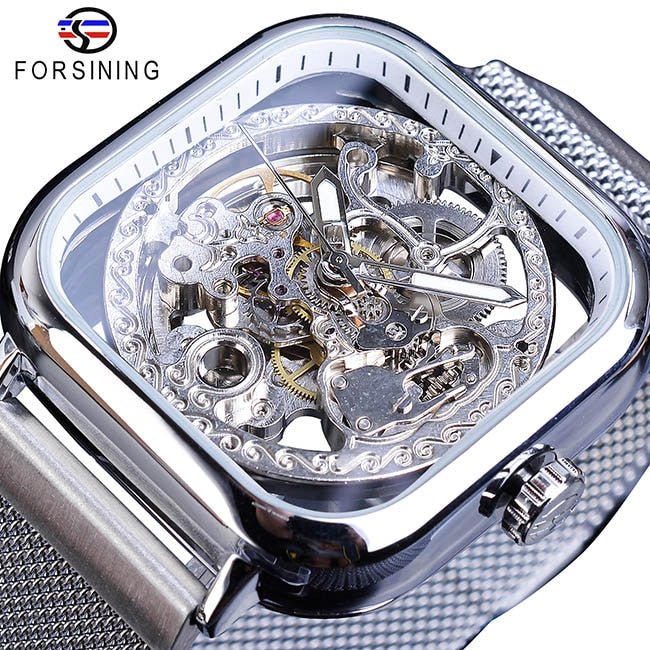 Forsining – Reloj mecánico automático para hombre⌚💎🔥👑