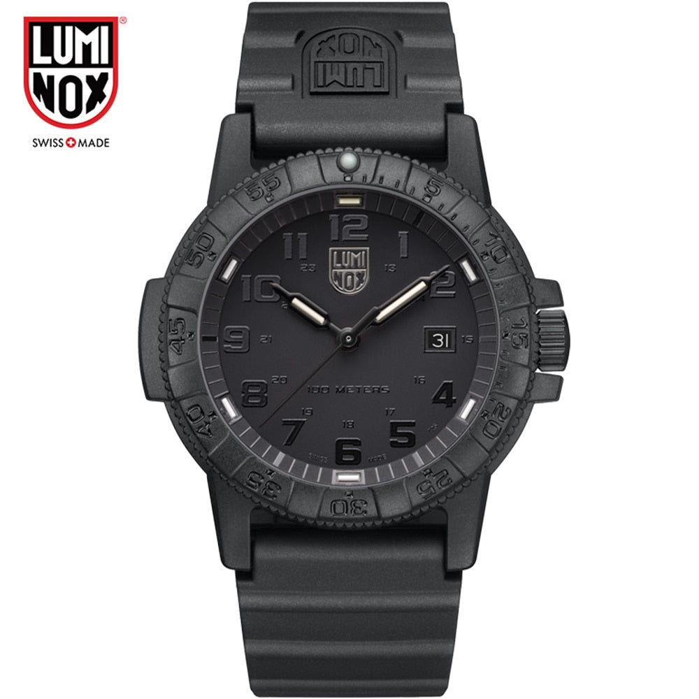 Luminox-reloj analógico de cuarzo para hombre, accesorio Masculino de pulsera resistente al agua con fecha, complemento deportivo de marca de lujo con diseño militar, fabricado en Suiza