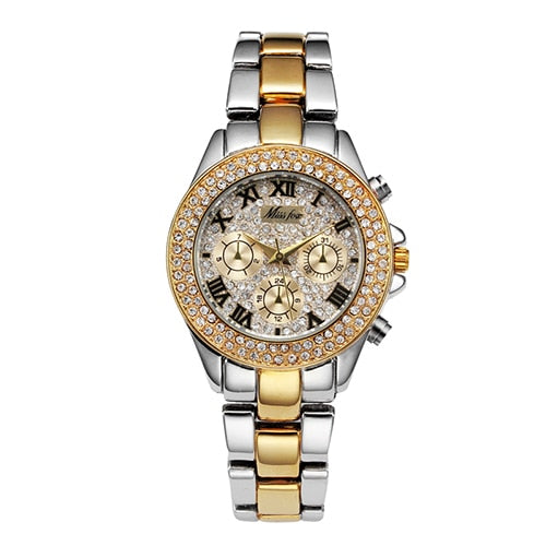 MISSFOX-🕰️💃🌸🎀 Reloj de lujo a prueba de golpes para mujer.