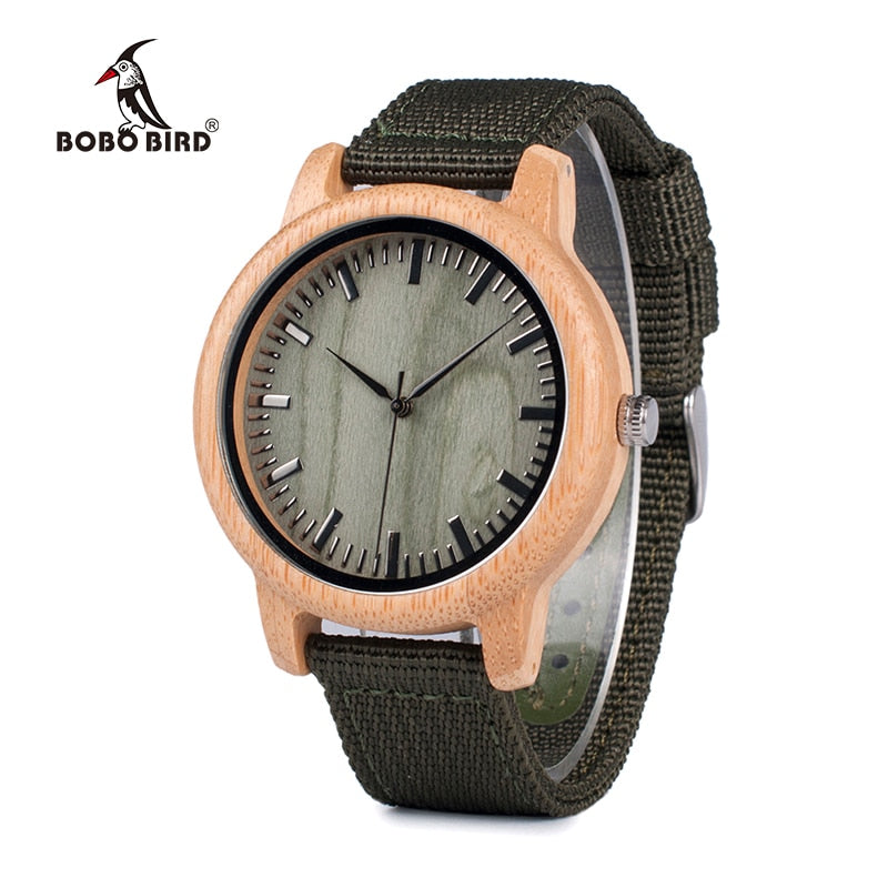 BOBO BIRD madera bamboo hombre y mujer WD Wood Bamboo Watch for Mens