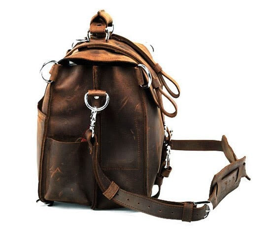 👜 **Crazy Horse-Bolso de Viaje de Piel Auténtica para Hombre** 🌍
