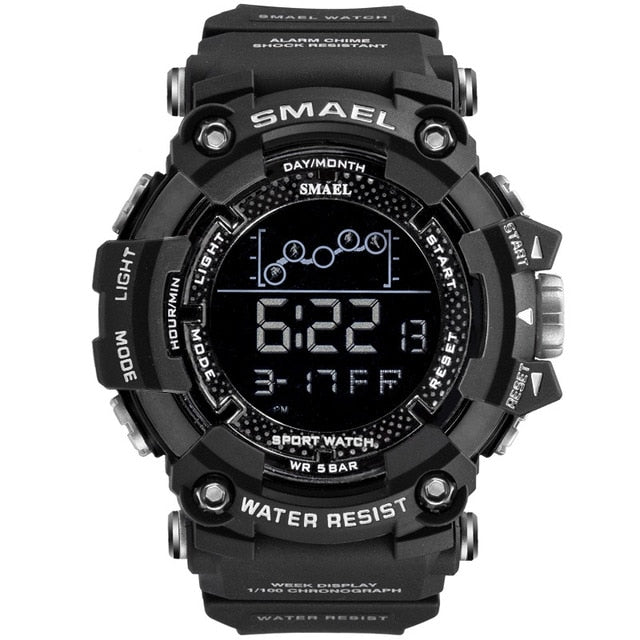 SMAEL Un reloj militar deportivo y resistente al agua, con funciones digitales de cronómetro. ¡Un reloj electrónico masculino perfecto para aventuras y deportes! ⌚🏃‍♂️💦