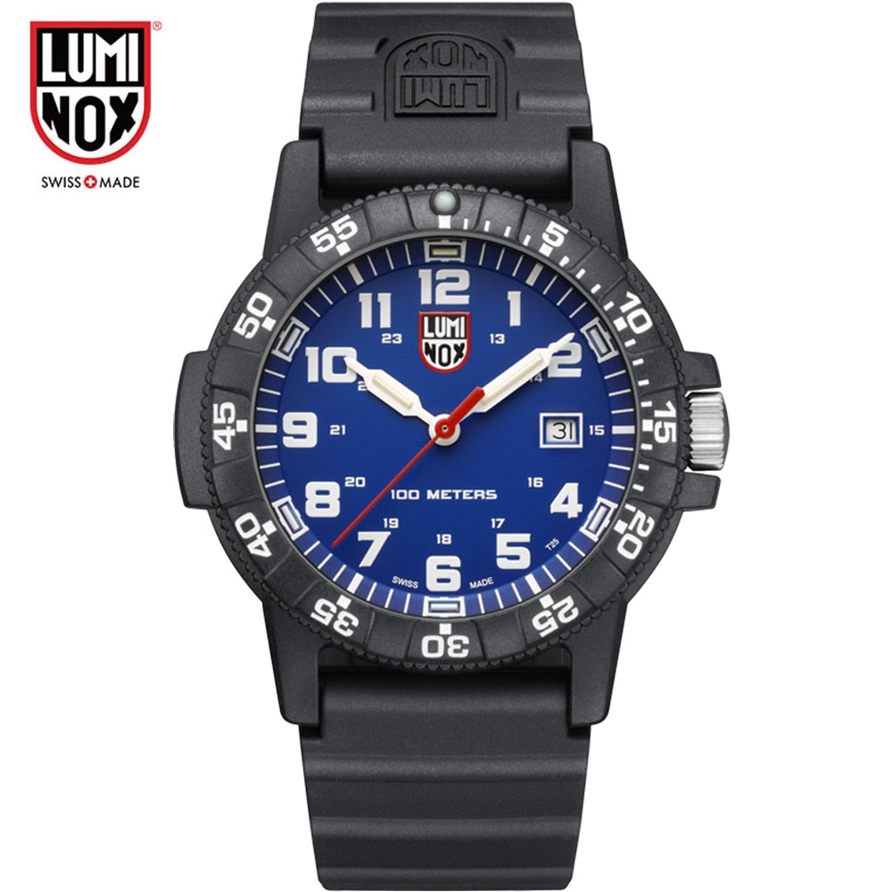 Luminox-reloj analógico de cuarzo para hombre, accesorio Masculino de pulsera resistente al agua con fecha, complemento deportivo de marca de lujo con diseño militar, fabricado en Suiza