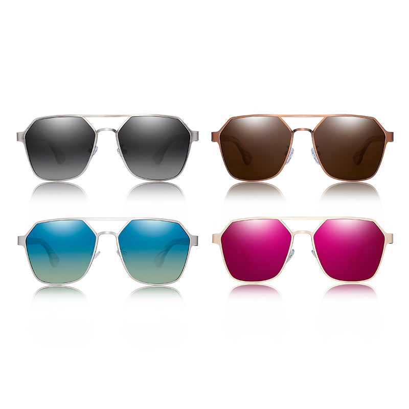 Hu Wood-gafas de sol polarizadas para hombre, lentes rojas hechas a mano, de marca a la moda, geniales, UV400, de alta calidad, con estuche, GR8039