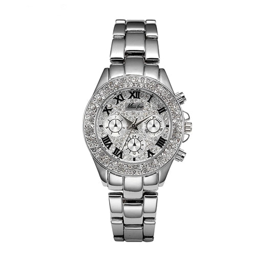 MISSFOX-🕰️💃🌸🎀 Reloj de lujo a prueba de golpes para mujer.