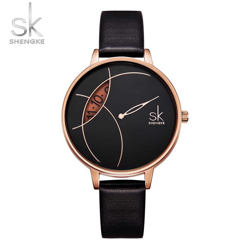 Shengke Reloj de Moda para Mujer, Creativo y Casual, con Correa de Malla de Acero Inoxidable, Elegante Diseño en Plata, Reloj de Cuarzo para Mujeres.
