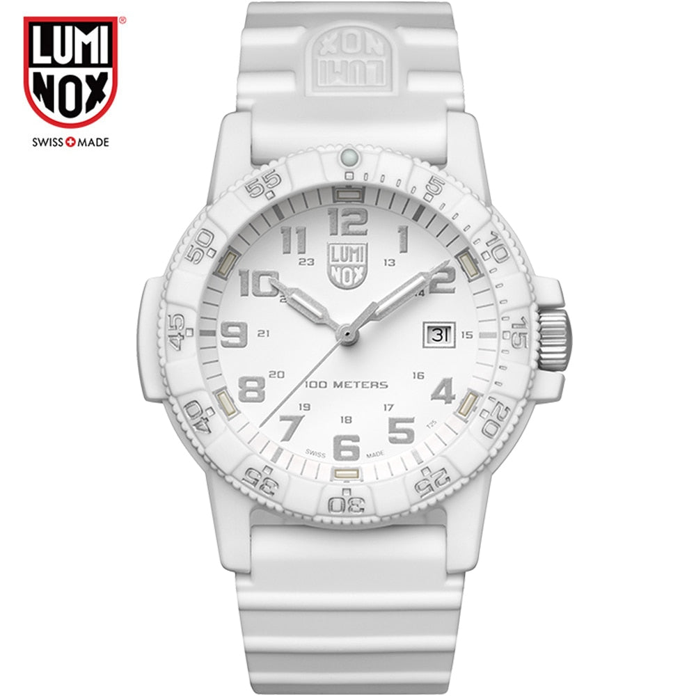 Luminox-reloj analógico de cuarzo para hombre, accesorio Masculino de pulsera resistente al agua con fecha, complemento deportivo de marca de lujo con diseño militar, fabricado en Suiza
