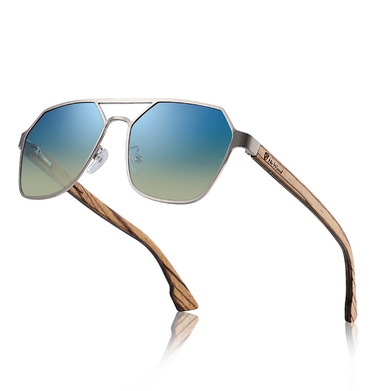 Hu Wood-gafas de sol polarizadas para hombre, lentes rojas hechas a mano, de marca a la moda, geniales, UV400, de alta calidad, con estuche, GR8039