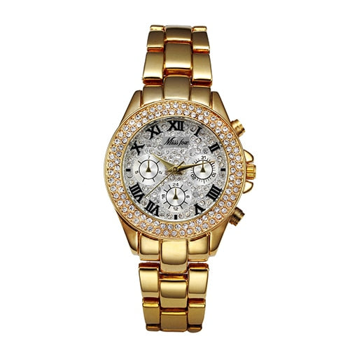 MISSFOX-🕰️💃🌸🎀 Reloj de lujo a prueba de golpes para mujer.
