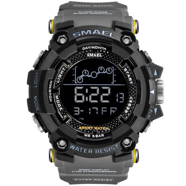 SMAEL Un reloj militar deportivo y resistente al agua, con funciones digitales de cronómetro. ¡Un reloj electrónico masculino perfecto para aventuras y deportes! ⌚🏃‍♂️💦